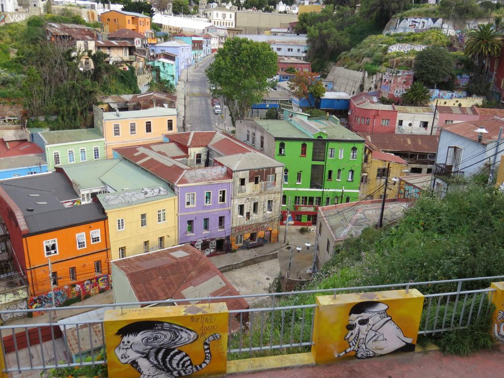 Hostal Casa Verde Limón Albergue Valparaíso Exterior foto