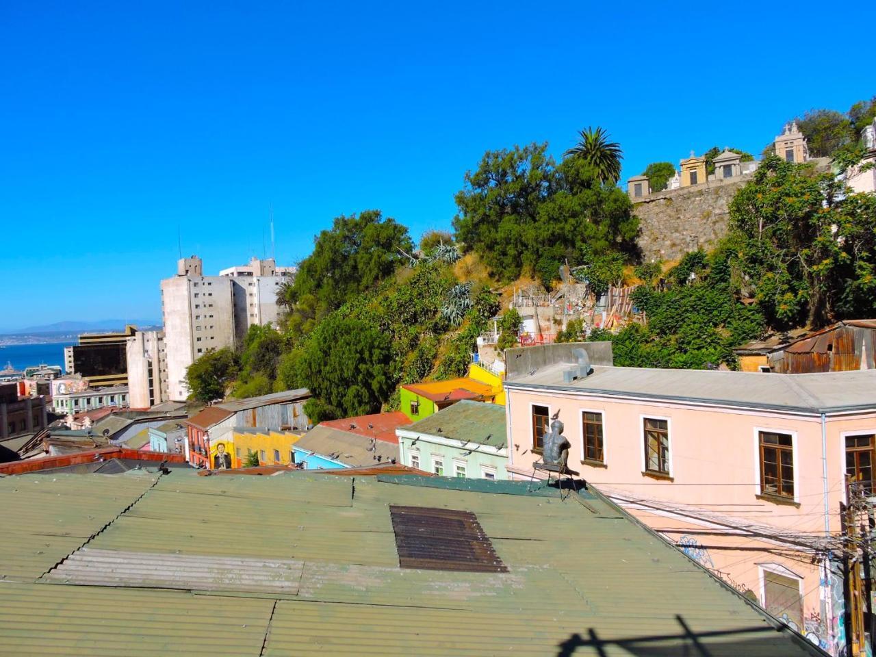 Hostal Casa Verde Limón Albergue Valparaíso Exterior foto